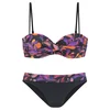 VIVANCE Bikini  lila / oranžna / rdeča / črna