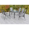 Gardenson VRTNA GARNITURA AMALFI aluminij barve grafita, siva