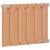 Vrtna vrata 100 x 80 cm WPC i aluminij Smeđa