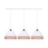 Duolla - Luster na sajli AVIGNON 3xE27/15W/230V bela/braon
