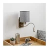 Brilagi - LED zidna lampa NUBILA 1xE27/25W/230V + LED/3W mat hrom/siva