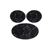 Lessentiel Maison Set 3 prostirke Marble, Crne