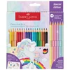 BOJE DRVENE 18BOJA GRIP 2001 PLUS 6BOJA DRVENIH SPARKLE PASTEL UNICORN FABER CASTELL 201543 BLISTER