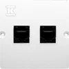 RAČUNALNIŠKA VTIČNICA RJ45 DVOJNA 5KAT. BELA BMF52.02/1