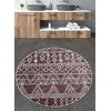 Lessentiel Maison Kupatilski otirač Straordinario, 140cm, Bordo-beli