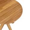 Vidaxl Stranska miza Rjava 55 x 55 x 51 cm Trden tikov les
