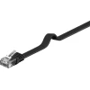 PremiumCord Ploski povezovalni kabel UTP RJ45-RJ45 CAT6 10 m črn