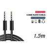 Audio kabl 3.5mm stereo (muški) na 3.5mm stereo (muški) AUX/1.5m dužina kabla/crni