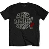 The Rolling Stones Swirl Logo 82 Black XL Majica