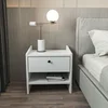 Hanah Home Noćni stočić Berlin, 45x45x35 cm, Beli