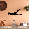 Wallity Zidna dekoracija Yoga 15, 60 x 28 cm, Crna