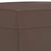 Vidaxl Stolček za noge rjav 60x50x41 cm umetno usnje