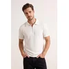 Trendyol Muška majica Tmnss26Po00019, Krem