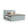Esposa BOXSPRING POSTELJA 140 cm x 200 cm , tekstil svetlo modra