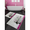 Lessentiel Maison Kupatilski otirač Polipra, 2 komada, Sivo-roze
