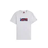 Tommy Jeans Majica modra / svetlo siva / rdeča