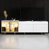 HANAH HOME TV polica Vienna White Gold