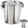 shumee Majhna vedra za led, jeklena posoda za ledene pijače, mizica 700 ml