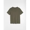 Sinsay - Pamučna majica sa natpisom - khaki