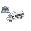 Teddies Avto Policijski kombi 15cm kovinski s plastičnimi dodatki na baterije z lučko z zvokom na izvlečni