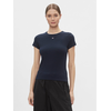 Tommy Jeans Majica Essential DW0DW17383 Mornarsko modra Slim Fit