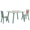 Homestar Otroški komplet mize in stola 60x60x44 cm zelene barve