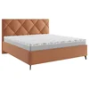 Boxxx OBLAZINJENA POSTELJA 160 cm x 200 cm , tekstil opečnato rjava