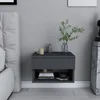 Hanah Home Jamot Noćni stočić, 44.6x29x31.9cm, Siva