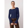 Trendyol Milla ženska bluza Twoaw26Bz00046, tamnoplava