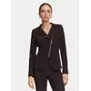 Rinascimento Suknjič CFC0130203003 Temno rjava Slim Fit
