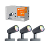 Ledvance - Komplet 3x LED RGBW spoljašnja lampa SMART+ SPOT 3xLED/4,5W/230V IP65 Wi-Fi