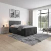 Livetastic BOXSPRING POSTELJA 140 cm  x 200 cm , les, kovina, umetna masa, tekstil črna