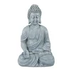 Northix Figura sedečega Bude 18 cm vodoodporna poliresin dekoracija