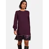 love & roses Pletena obleka bordo