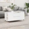 Stolić za kavu bijeli 102 x 44,5 x 50 cm od konstruiranog drva