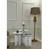 Hanah Home Set klub stolova Leo, 2 komada, Prljavo beli