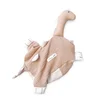 shumee Ročno izdelana plišasta igrača dinozaver iz muslina (karamela)