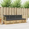 Set vanjskih sofa 3 kom. Bijela i antracit Poliester