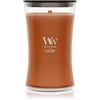 Woodwick Saffron Smoke dišeča sveča z lesenim stenjem 610 g
