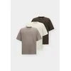 Abercrombie & Fitch Majica kremna/temno bež/temno rjava