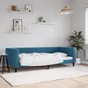 Dnevni krevet plavi 90 x 200 cm baršunasti
