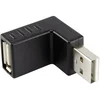 renkforce USB 2.0 adapter [1x USB 2.0 vtič A - 1x USB 2.0 vtičnica A] črn Renkforce