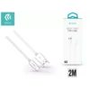USB / USB-C kabel Smart, 2.1A, 2m, bel, Devia