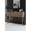 Hanah Home Komoda Luxe, 120x80x30 cm, Orah-zlatne boje