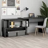 Kutni radni stol sivi 200 x 50 x 76 cm od konstruiranog drva