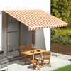 vidaXL Nadomestno blago za tendo rumeno in oranžno 4x3,5 m