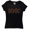AC/DC Full Colour Logo Black S Ženske Majica