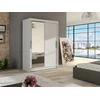 Garderobna omara Atlanta 128 (Bela) Bela, 200x120x58cm, Vrata omare: Drsna