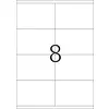 Etikete 105X70 A4/8 1/100 bela