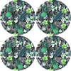 Bertoni Home Unisexs 4 Round Table Pads Set Lambada Green
